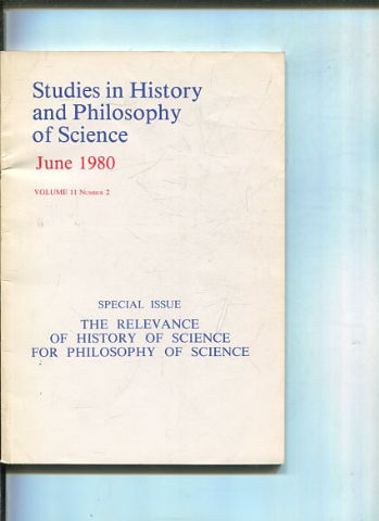 STUDIES IN HISTORY AND PHILOSOPHY OF SCIENCE. VOLUME 11 NUMBER 2.