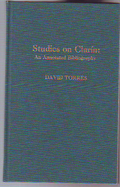 STUDIES ON CLARIN: AN ANNOTATED BIBLIOGRAPHY.