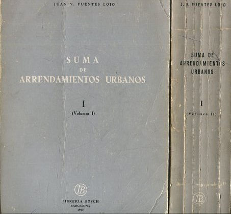 SUMA DE ARRENDAMIENTOS URBANOS ( II TOMOS).