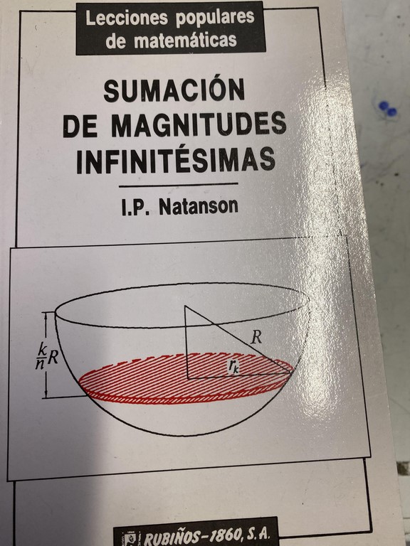 SUMACIÓN DE MAGNITUDES INFINITÉSIMAS.