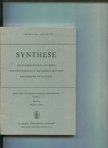 SYNTHESE AN INTERNATIONAL JOURNAL FOR EPISTEMOLOGY, METHODOLOGY AND PHILOSOPHY OF SCIENCE.  VOLUME 34 Nos. 1. JANUARY 1977.