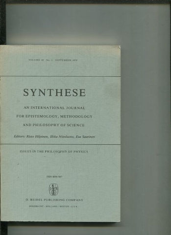 SYNTHESE AN INTERNATIONAL JOURNAL FOR EPISTEMOLOGY, METHODOLOGY AND PHILOSOPHY OF SCIENCE.  VOLUME 42 Nos. 1. SEPTEMBER 1979.