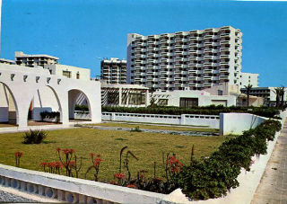 TARJETA POSTAL DE ROQUETAS DE MAR. SERIE 91, Nº 127: EDIFICIO ACAPULCO.