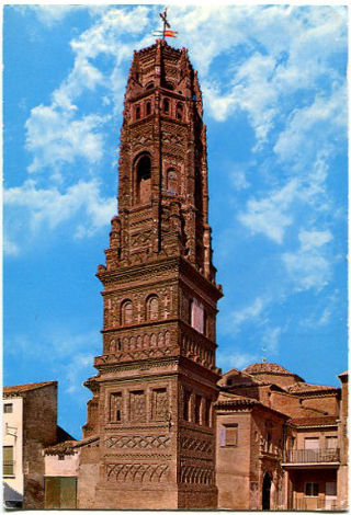 TARJETA POSTAL DE ZARAGOZA: TORRE DE UTEBO. SERIE 81, Nº 1095.