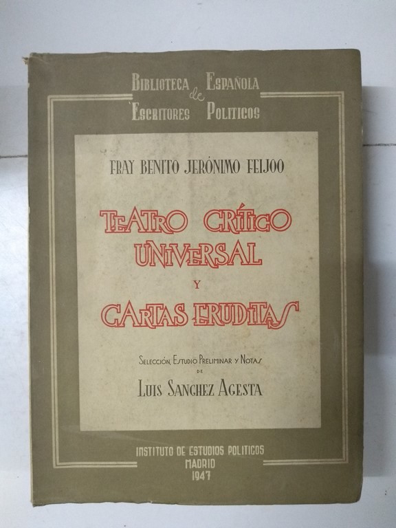 Teatro crítico universal y cartas eruditas