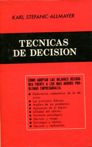 TECNICAS DE DECISION.