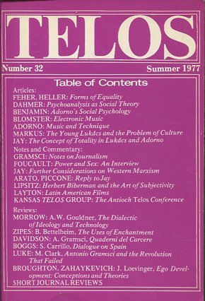 TELOS: NUMBER 32 (SUMMER 1977).