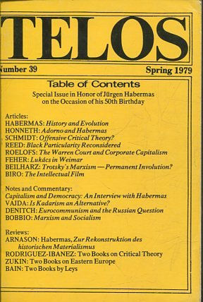 TELOS: NUMBER 39 (SPRING 1979).