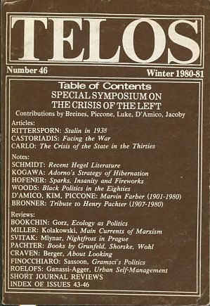 TELOS: NUMBER 46 (WINTER 1980-81).