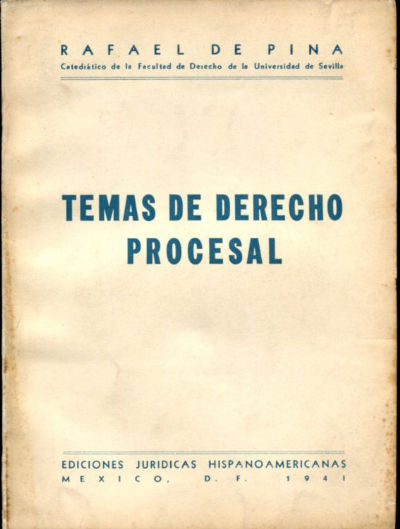 TEMAS DE DERECHO PROCESAL.