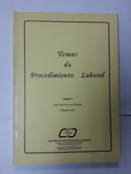 Temas de procedimiento laboral