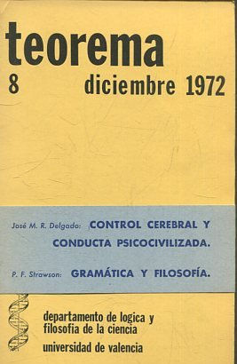 TEOREMA. REVISTA INTERNACIONAL DE FILOSOFIA 8.