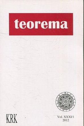 TEOREMA. REVISTA INTERNACIONAL DE FILOSOFIA. CON EL SUPLEMENTO LIMBO. VOL. XXXI/1.