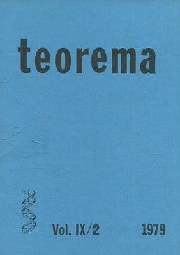 TEOREMA. REVISTA INTERNACIONAL DE FILOSOFIA . VOL. IX/2.