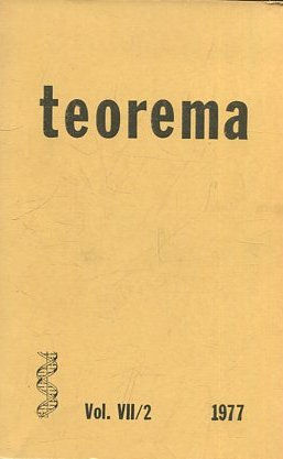 TEOREMA. REVISTA INTERNACIONAL DE FILOSOFIA . VOL. VII/2.