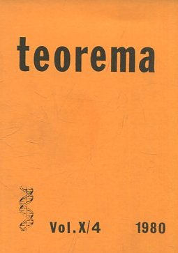 TEOREMA. REVISTA INTERNACIONAL DE FILOSOFIA . VOL. X/4.