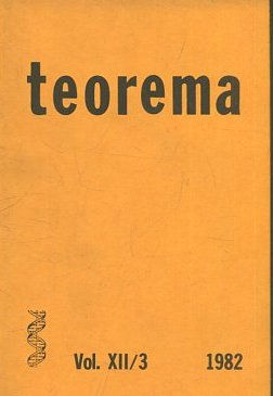 TEOREMA. REVISTA INTERNACIONAL DE FILOSOFIA . VOL. XII/3.