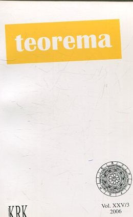 TEOREMA. REVISTA INTERNACIONAL DE FILOSOFIA. VOL. XXV/3.