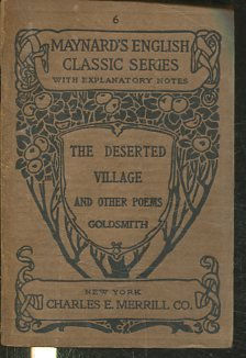 THE DESERTED VILLAGE AND OTHER POEMS.