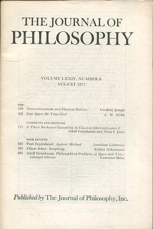 THE JOURNAL OF PHILOSOPHY. VOLUME LXXIV, NUMBER 8, AUGUST 1977. CONVENTIONALISM AND PHYSICAL HOLISM. CAN SPACE BE TIME-LIKE?