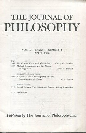 THE JOURNAL OF PHILOSOPHY. VOLUME LXXXVII, NUMBER 4, APRIL 1990. THE REWARD EVENT AND MOTIVATION.