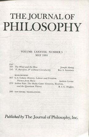 THE JOURNAL OF PHILOSOPHY. VOLUME LXXXVIII, NUMBER 5, MAY 1991. THE WHAT AND THE HOW.