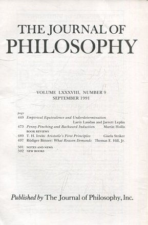 THE JOURNAL OF PHILOSOPHY. VOLUME LXXXVIII, NUMBER 9, SEPTEMBER 1991. EMPIRICAL EQUIVALENCE AND UNDERDETERMINATION.