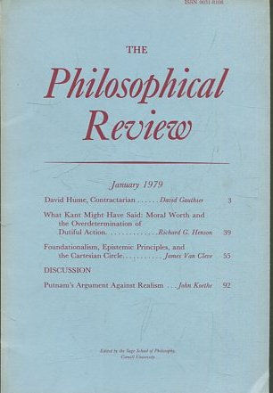 THE PHILOSOPHICAL REVIEW.  VOL: LXXXVIII, No. 1. JANUARY 1979. DAVID HUME, CONTRACTARIAN. WHAT KANT MIGHT HAVE SAID.