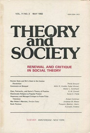 THEORY AND SOCIETY. RENEWAL AND CRITIQUE IN SOCIAL THEORY. VOL 12/1.