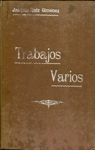 TRABAJOS VARIOS (VOLUMEN SEGUNDO).