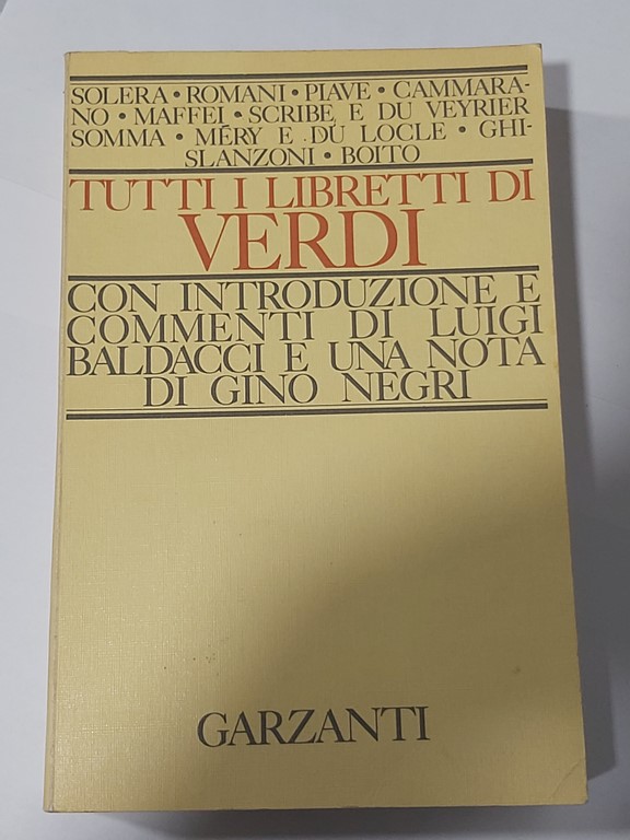 Tutti i libretti di verdi