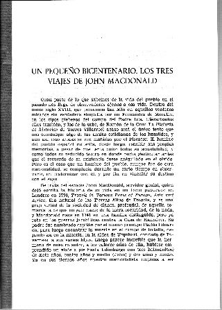 UN PEQUEÑO BICENTENARIO. LOS TRES VIAJES DE JOHN MACDONALD.