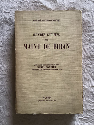 uvres choisies de Maine de Biran