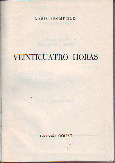 VEINTICUATRO HORAS.