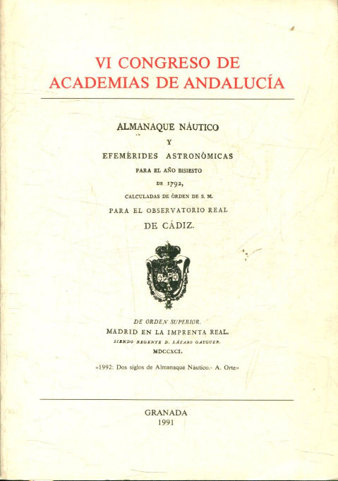 VI CONGRESO DE ACADEMIAS DE ANDALUCIA.