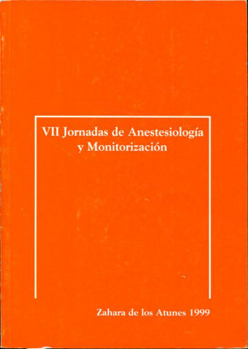 VII JORNADAS DE ANESTESIOLOGIA Y MONITORIZACION.