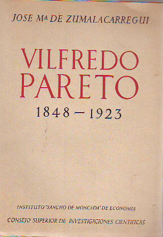 VILFREDO PARETO (1848-1923).