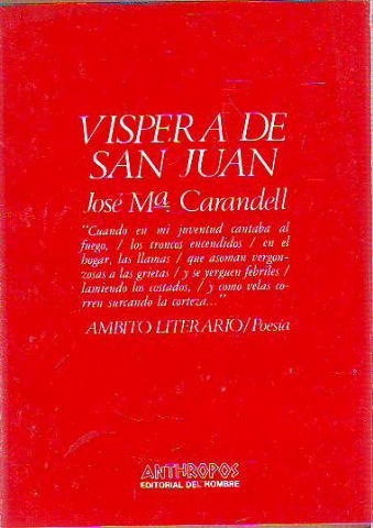 VISPERA DE SAN JUAN.