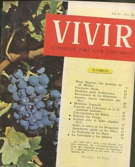 VIVIR CONSEJOS PARA VIVIR CON SALUD. Nº  VOL: VI-FASE. 53.