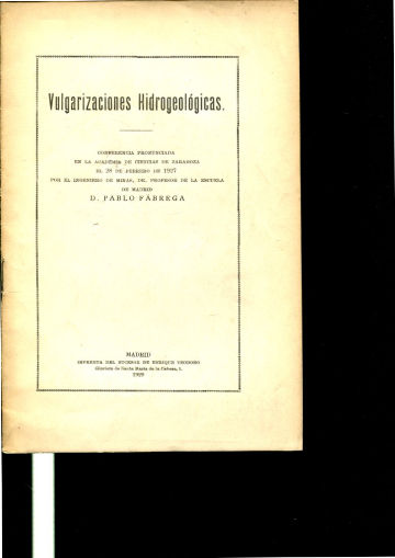 VULGARIZACIONES HIROGEOLOGICAS.