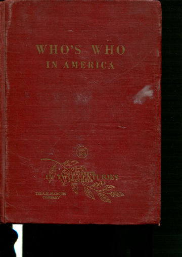 WHO'S WHO IN AMERICA. A BIOGRAPHICAL DICTIONARY OF NOTABLE MEN AND WOMEN. VOL. 26: 1950-1951, TWO YEARS.