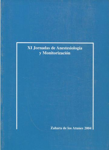 XI JORNADAS DE ANESTESIOLOGIA Y MONITORIZACION.